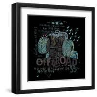 The Symbolic Image of an SUV with Big Wheels-Dmitriip-Framed Art Print