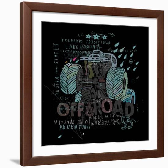 The Symbolic Image of an SUV with Big Wheels-Dmitriip-Framed Art Print