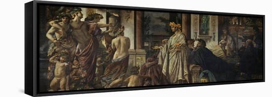 The Symposium (Second Versio), Ca 1871-1874-Anselm Feuerbach-Framed Stretched Canvas