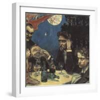 The Symposium, (Stud) Right Jean Sibelius, 1894-Akseli Gallen-Kallela-Framed Giclee Print