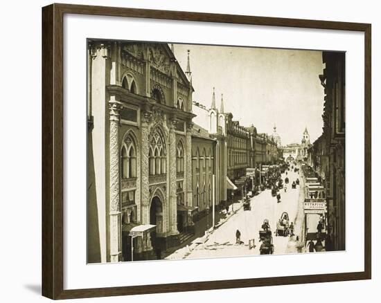 The Synod Printing House, Nikolskaya Street, Moscow, Russia, 1912-null-Framed Giclee Print
