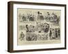 The T'Kint and Fortamps Trial at Brussels, Sketches in Court-null-Framed Giclee Print