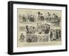 The T'Kint and Fortamps Trial at Brussels, Sketches in Court-null-Framed Giclee Print