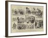 The T'Kint and Fortamps Trial at Brussels, Sketches in Court-null-Framed Giclee Print