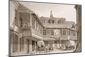The Tabard Inn on Borough High Street, Southwark, London, 1827-John Chessell Buckler-Mounted Giclee Print
