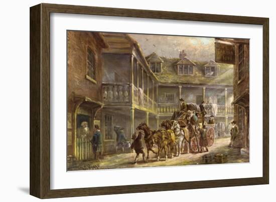 The Tabard Inn, Soutwark, London-J.C. Maggs-Framed Giclee Print