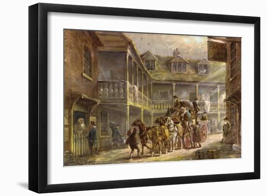 The Tabard Inn, Soutwark, London-J.C. Maggs-Framed Giclee Print