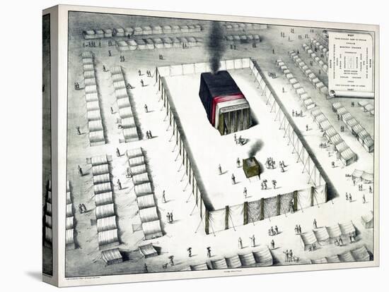 The Tabernacle in the Wilderness, and Plan of the Encampment, Published 1850-John Henry Camp-Stretched Canvas