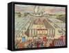 The Tabernacle in the Wilderness-English School-Framed Stretched Canvas