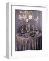 The Table, Gray Harmony; La Table, Harmonie Grise, 1927-Henri Eugene Augustin Le Sidaner-Framed Giclee Print