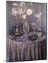 The Table, Gray Harmony; La Table, Harmonie Grise, 1927-Henri Eugene Augustin Le Sidaner-Mounted Giclee Print