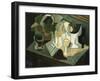 The Table in Front of the Building; La Table Devant Le Battiment, 1919-Juan Gris-Framed Giclee Print