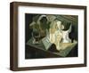 The Table in Front of the Building; La Table Devant Le Battiment, 1919-Juan Gris-Framed Giclee Print