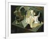 The Table in Front of the Building; La Table Devant Le Battiment, 1919-Juan Gris-Framed Giclee Print