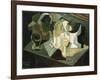 The Table in Front of the Building; La Table Devant Le Battiment, 1919-Juan Gris-Framed Giclee Print