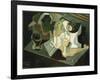 The Table in Front of the Building; La Table Devant Le Battiment, 1919-Juan Gris-Framed Giclee Print