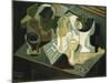 The Table in Front of the Building; La Table Devant Le Battiment, 1919-Juan Gris-Mounted Giclee Print