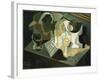 The Table in Front of the Building; La Table Devant Le Battiment, 1919-Juan Gris-Framed Giclee Print