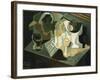 The Table in Front of the Building; La Table Devant Le Battiment, 1919-Juan Gris-Framed Giclee Print