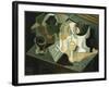 The Table in Front of the Building; La Table Devant Le Battiment, 1919-Juan Gris-Framed Giclee Print