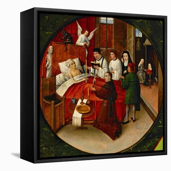 The Table of the Seven Deadly Sins, Death, Detail-Hieronymus Bosch-Framed Stretched Canvas