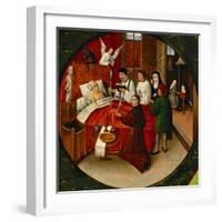 The Table of the Seven Deadly Sins, Death, Detail-Hieronymus Bosch-Framed Giclee Print