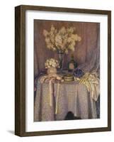 The Table, Purple Harmony; La Table, Harmonie Mauve, 1927-Henri Eugene Augustin Le Sidaner-Framed Giclee Print