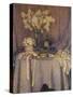 The Table, Purple Harmony; La Table, Harmonie Mauve, 1927-Henri Eugene Augustin Le Sidaner-Stretched Canvas