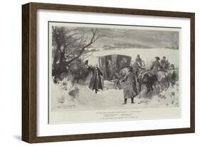 The Tables Turned, the Bishop's Christmas Greeting-Thomas Walter Wilson-Framed Giclee Print