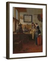 The Tailor’s Workshop, 1661-Quiringh Gerritsz. van Brekelenkam-Framed Giclee Print