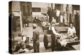 The Tailors' Shop, Alexandra Palace, Illustration from 'German Prisoners in Great Britain'-English Photographer-Stretched Canvas