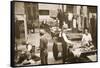 The Tailors' Shop, Alexandra Palace, Illustration from 'German Prisoners in Great Britain'-English Photographer-Framed Stretched Canvas