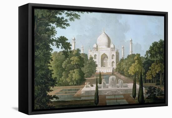 The Taj Mahal, Agra, from the Garden, Published 1801-Thomas & William Daniell-Framed Stretched Canvas