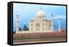 The Taj Mahal Agra India-awesomeaki-Framed Stretched Canvas