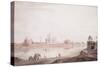 The Taj Mahal, Agra, Uttar Pradesh, 1789-Thomas & William Daniell-Stretched Canvas