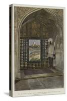 The Taj Mahal as Seen from a Window of Shah Jehan's Palace at Agra-Harry Hamilton Johnston-Stretched Canvas