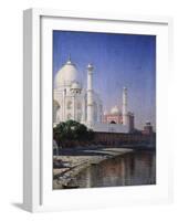 The Taj Mahal at Agra-Vasili Vasilyevich Vereshchagin-Framed Giclee Print