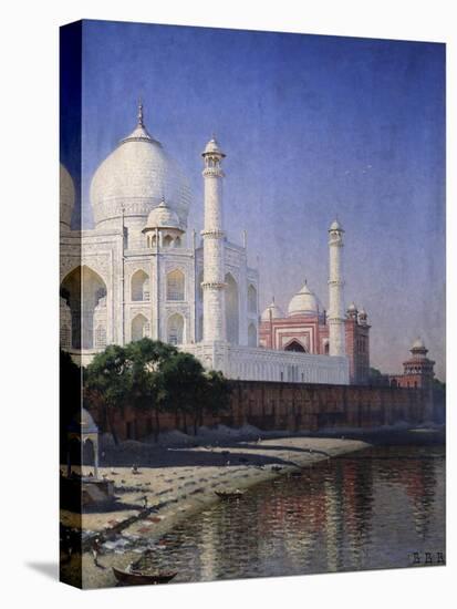 The Taj Mahal at Agra-Vasili Vasilyevich Vereshchagin-Stretched Canvas