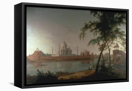 The Taj Mahal at Arga taken from across the River Jumna, c.1798-Thoma Daniell-Framed Stretched Canvas