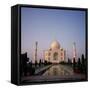 The Taj Mahal at Dawn, Agra, Uttar Pradesh, India-Tony Gervis-Framed Stretched Canvas