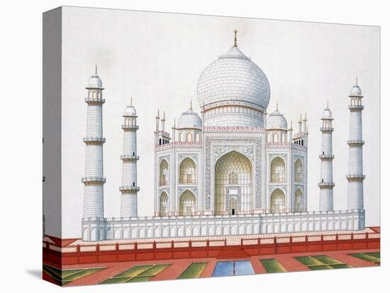 The Taj Mahal (Colour Litho)-German-Stretched Canvas