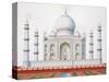 The Taj Mahal (Colour Litho)-German-Stretched Canvas