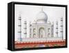 The Taj Mahal (Colour Litho)-German-Framed Stretched Canvas