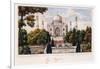 The Taj Mahal from the Garden, C.1840 (Pen and Grey Ink, W/C, Heightened with Touches of White,)-null-Framed Giclee Print