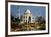 The Taj Mahal in Agra (India) Marble Mausoleum Built in 1632 - 1644-null-Framed Photo