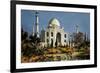 The Taj Mahal in Agra (India) Marble Mausoleum Built in 1632 - 1644-null-Framed Photo