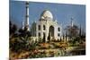 The Taj Mahal in Agra (India) Marble Mausoleum Built in 1632 - 1644-null-Mounted Photo