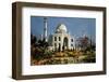 The Taj Mahal in Agra (India) Marble Mausoleum Built in 1632 - 1644-null-Framed Photo