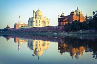 'The Taj Mahal Reflected in the Yamuna River' Photographic Print - Doug ...