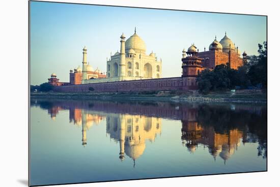 The Taj Mahal Reflected in the Yamuna River-Doug Pearson-Mounted Photographic Print